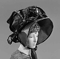 Bonnet, silk, British